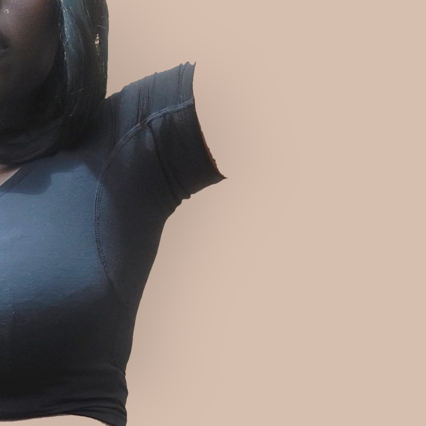 Black Sweat-proof crop